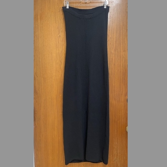 FREE PEOPLE FP BEACH BLACK RIO STRAPLESS SWEATER MAXI DRESS - Picture 10 of 12